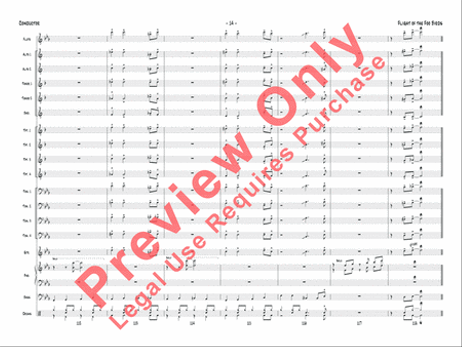 Flight of the Foo Birds Jazz Ensemble scores gallery preview page 31