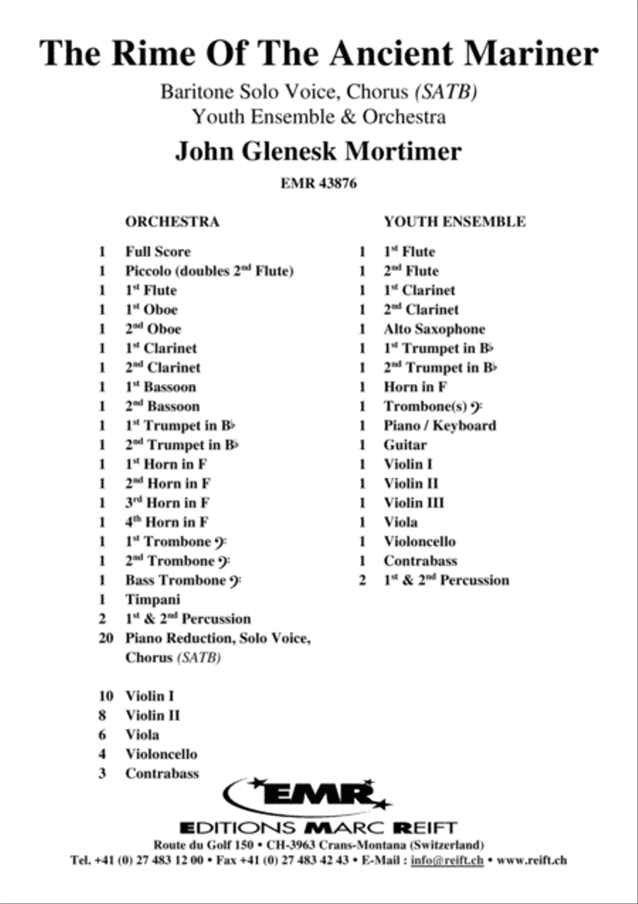 The Rime Of The Ancient Mariner Orchestra scores gallery preview page 2