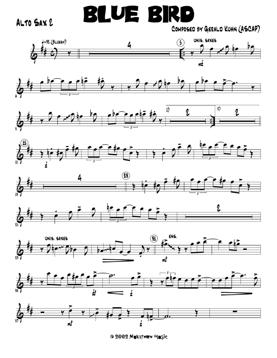 Blue Bird Jazz Ensemble scores gallery preview page 3