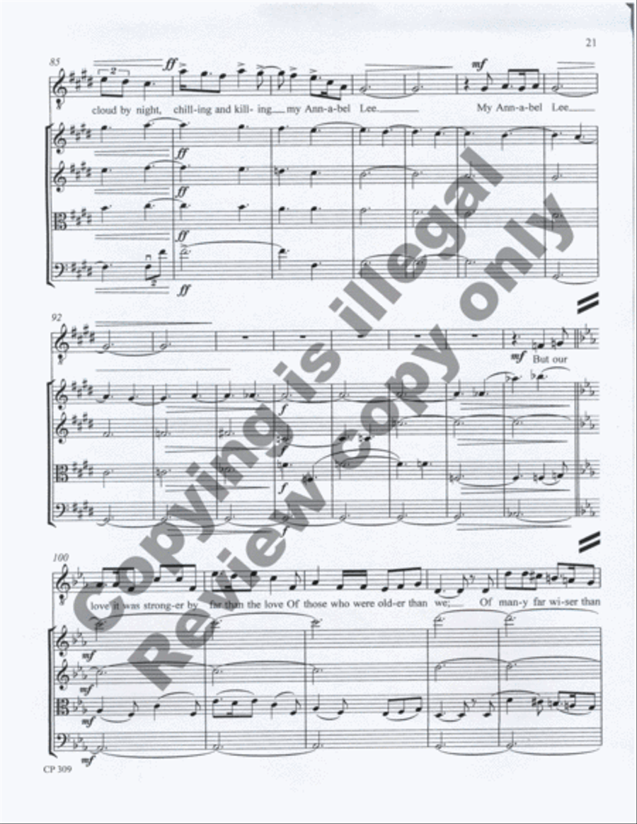 Songs of Laughter, Love, & Tears (Full Score & Parts) String Orchestra scores gallery preview page 59