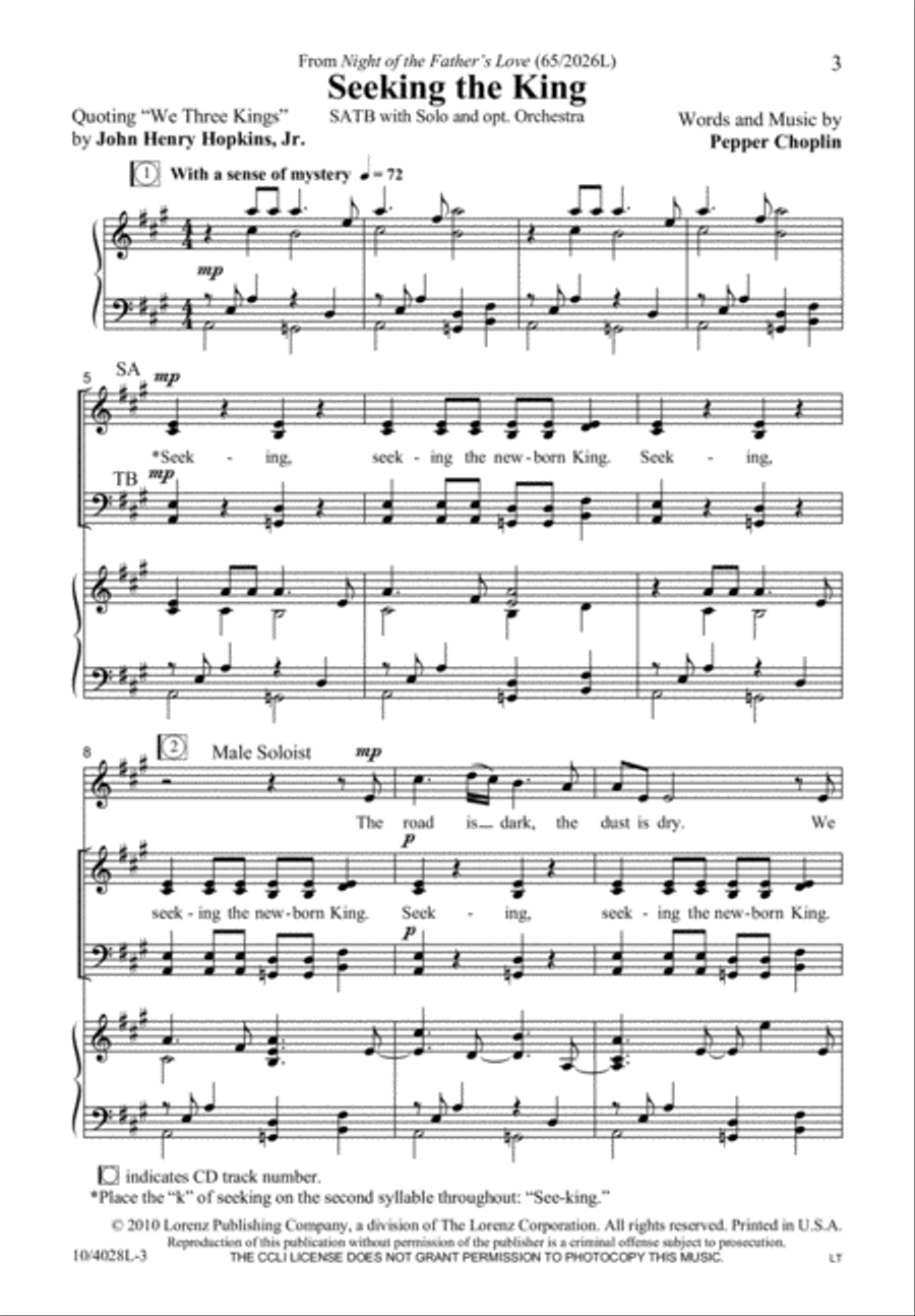 Seeking the King Seeking the King 4-Part scores gallery preview page 4