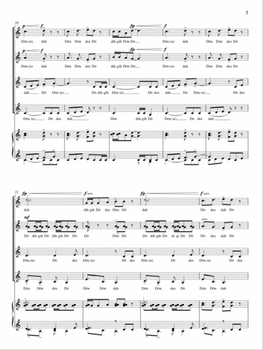 The Womanly Song of God 3-Part scores gallery preview page 2
