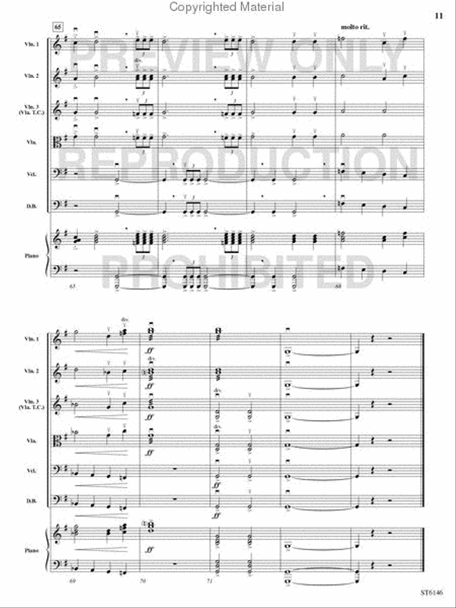 A Soldier's Hymn A Soldier's Hymn String Orchestra scores gallery preview page 10
