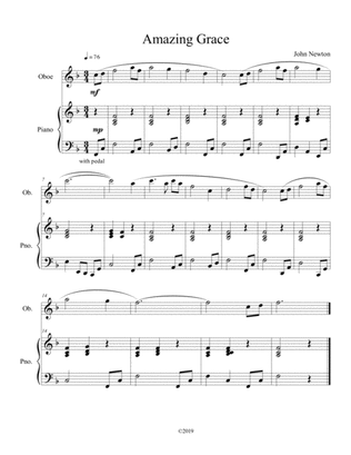 Amazing Grace (solo oboe with piano accompaniment)
