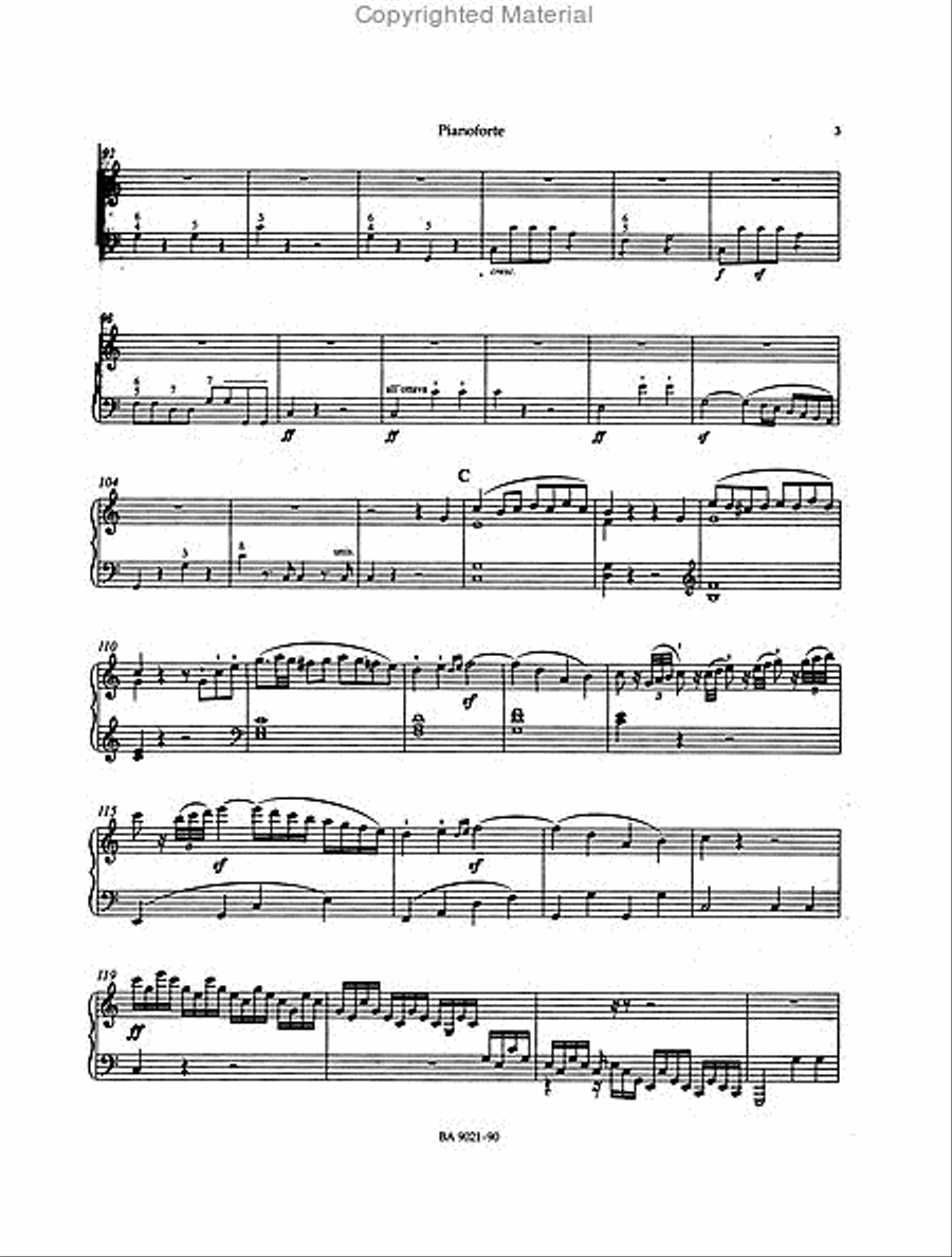 Concerto for Pianoforte and Orchestra Nr. 1 C major op. 15 Piano Solo scores gallery preview page 4