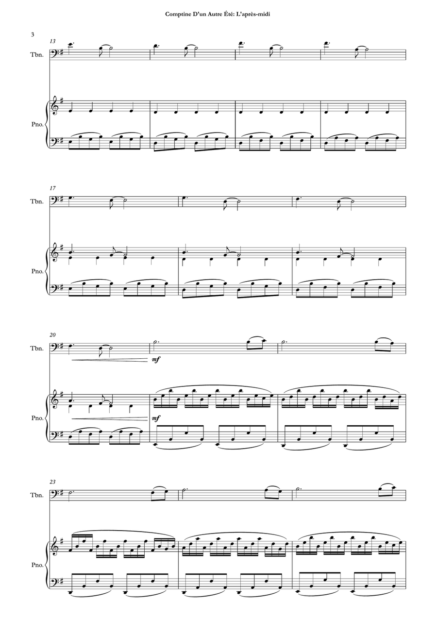 Comptine D'un Autre Été: L'après-Midi Chamber Music scores gallery preview page 5