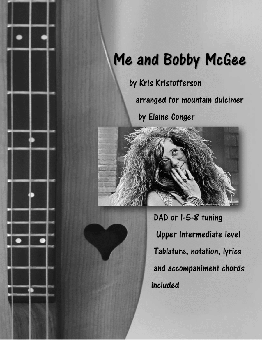 Me And Bobby McGee Dulcimer scores gallery preview page 1