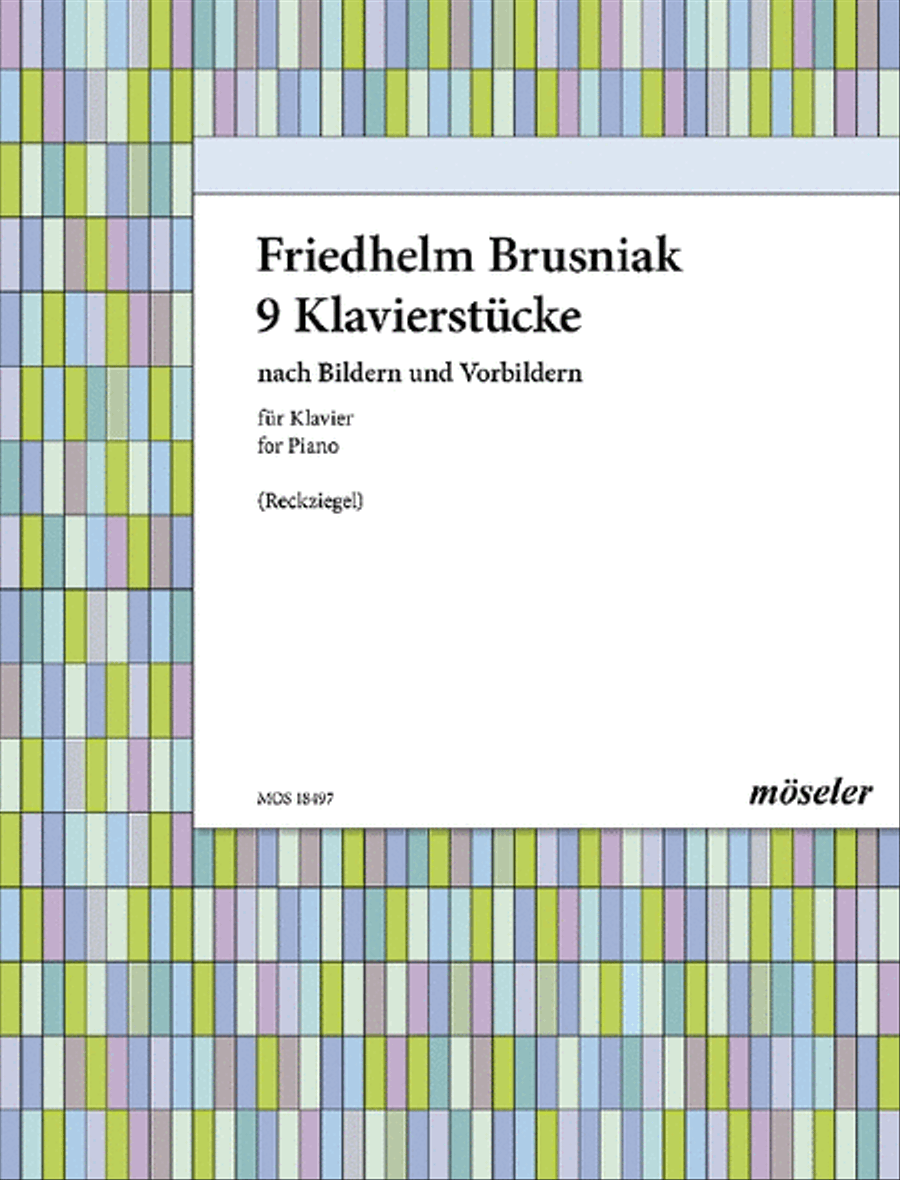 Nine piano pieces Nine piano pieces Piano Solo scores gallery preview page 1