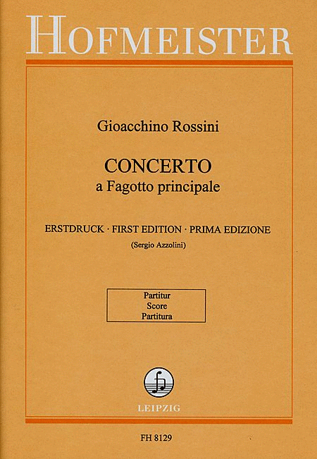 Concerto a Fagotto principale / Partitur