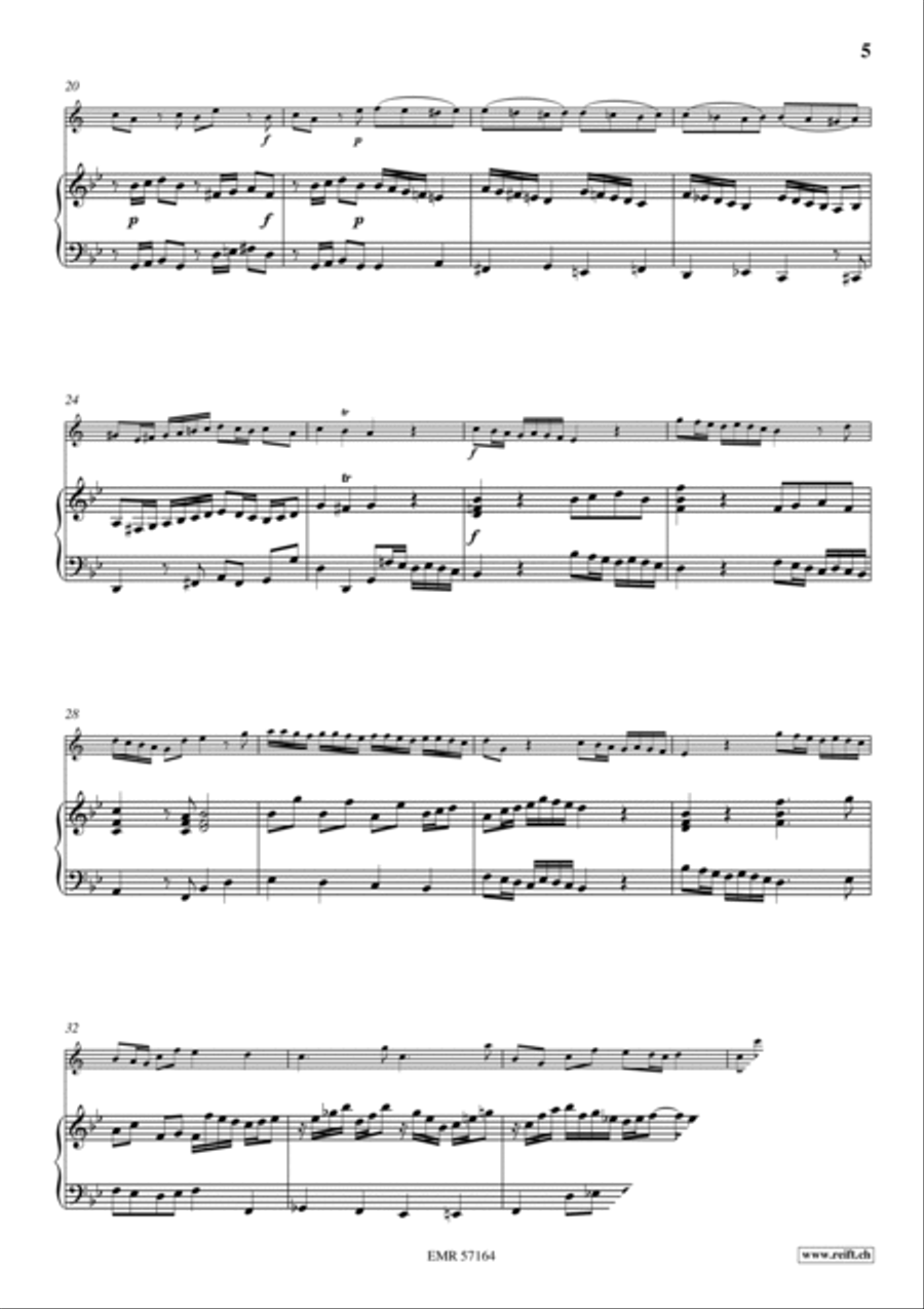 Sonata No. 5 Cornet scores gallery preview page 6