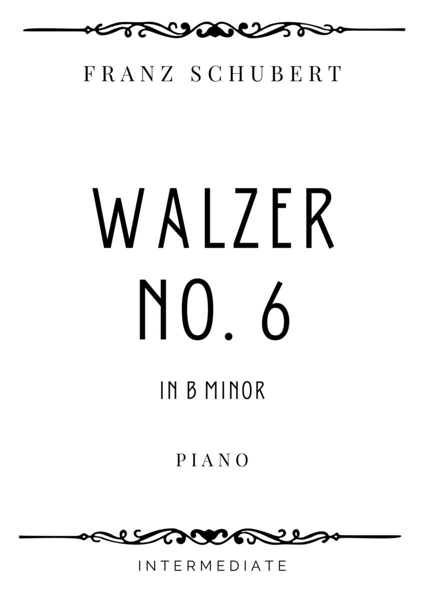 Schubert - Walzer No. 6 in B Minor - Intermediate image number null