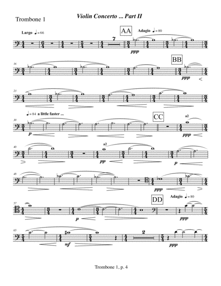 Violin Concerto (2009) Trombone part 1