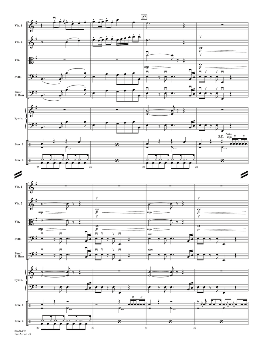 Pat-A-Pan - Full Score Pat-A-Pan - Full Score Orchestra scores gallery preview page 5