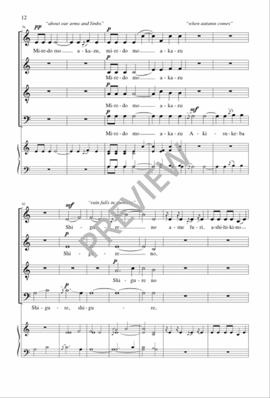 When Spring Is Born at Last 4-Part scores gallery preview page 12