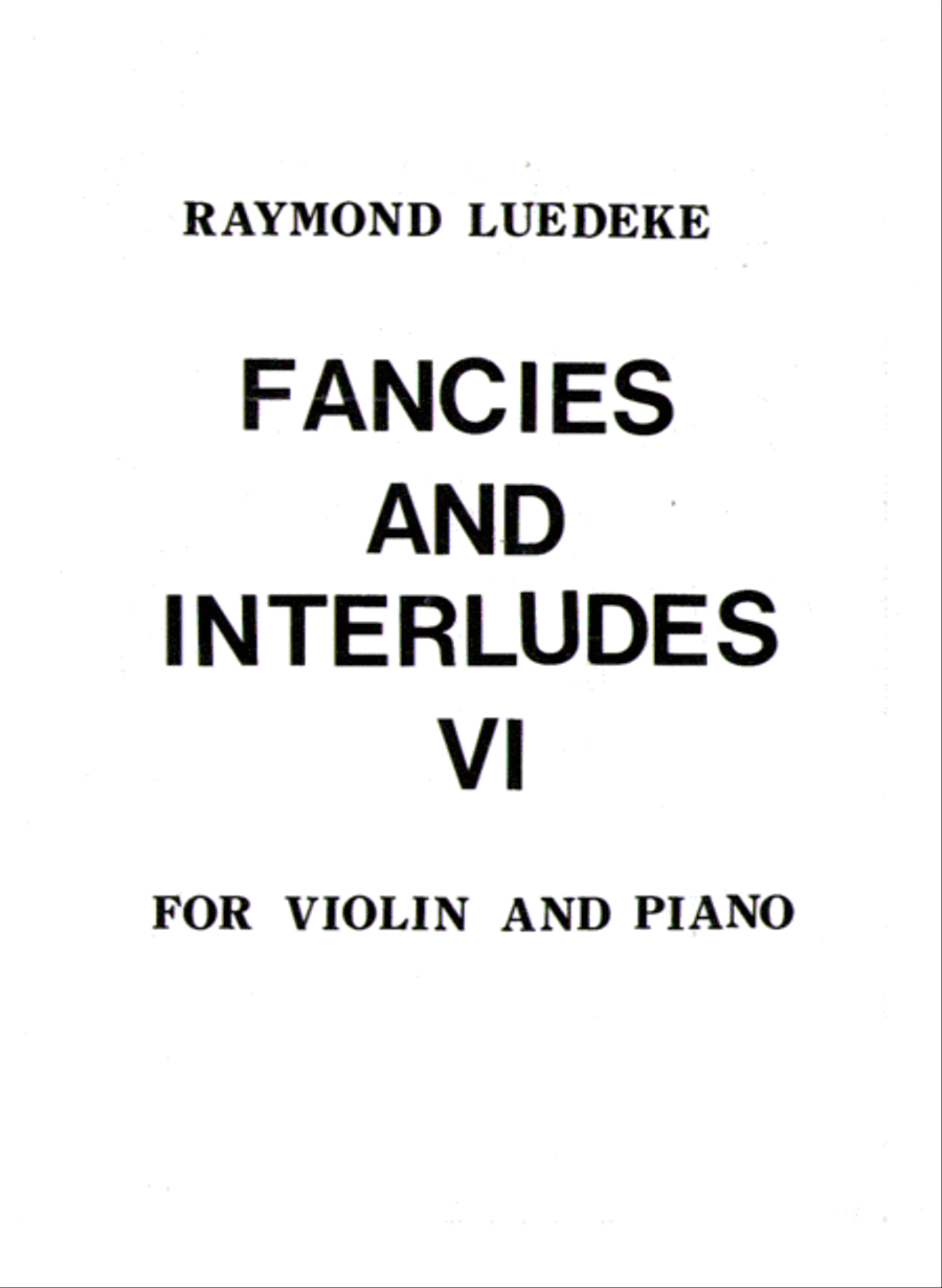 [Luedeke] Fancies and Interludes VI Violin Solo scores gallery preview page 3