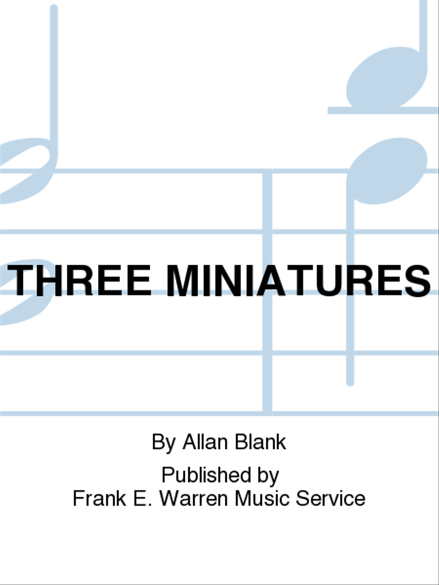 Three Miniatures Woodwind Trio scores gallery preview page 1