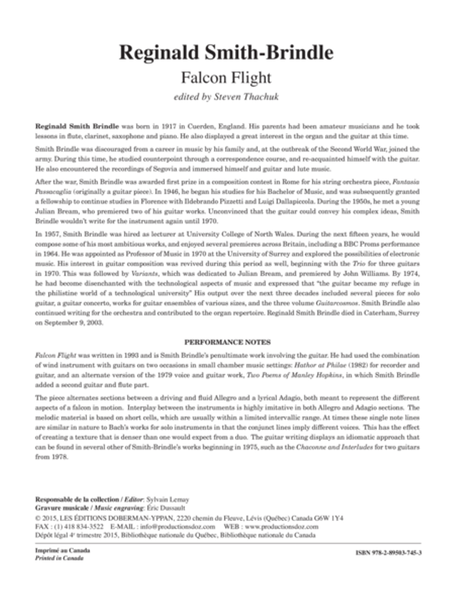 Falcon Flight Falcon Flight Flute scores gallery preview page 1