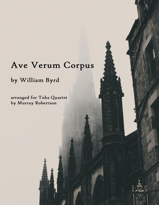 Book cover for Ave Verum Corpus (Tuba/Euphonium Quartet)