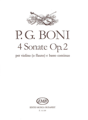 4 Sonate Per Violino E Basso Continuo