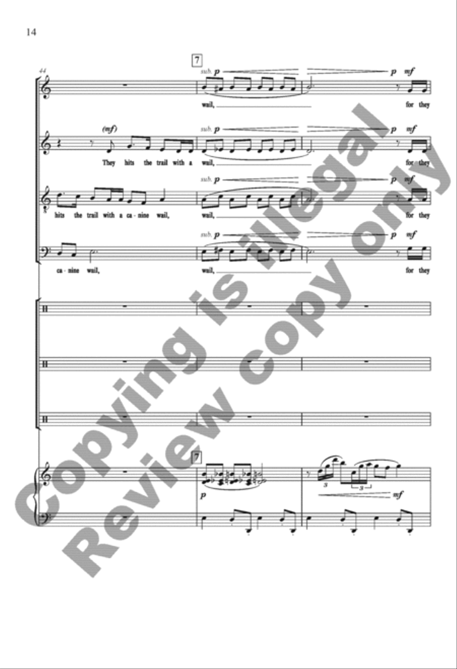 The Settling Years 4-Part scores gallery preview page 14