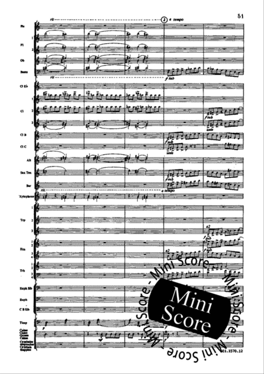 Poeme du Feu Concert Band scores gallery preview page 57