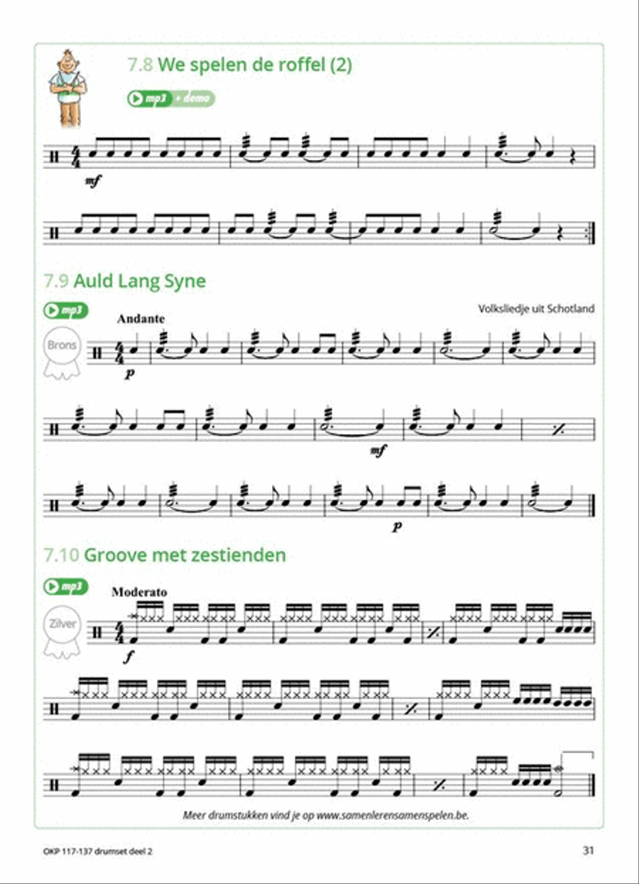 Samen Leren Samenspelen Vlaams Deel 2 Percussion scores gallery preview page 7