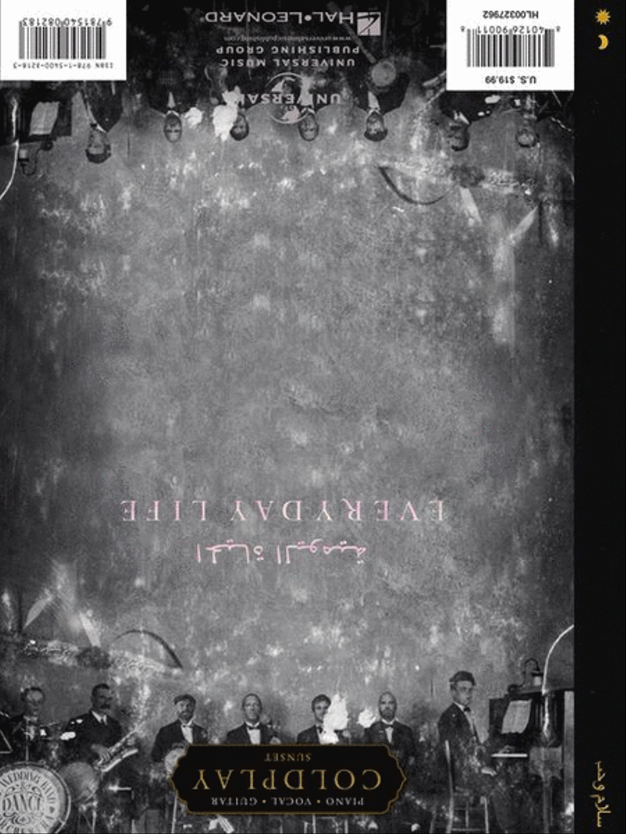 Coldplay - Everyday Life Piano, Vocal, Guitar scores gallery preview page 8