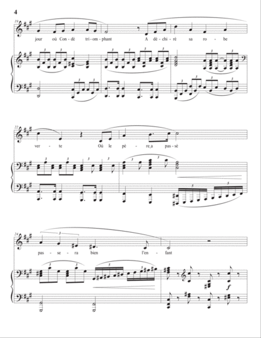 MAGNARD: Le Rhin allemand, Op. 3 no. 3 (transposed to F-sharp minor) Voice scores gallery preview page 5