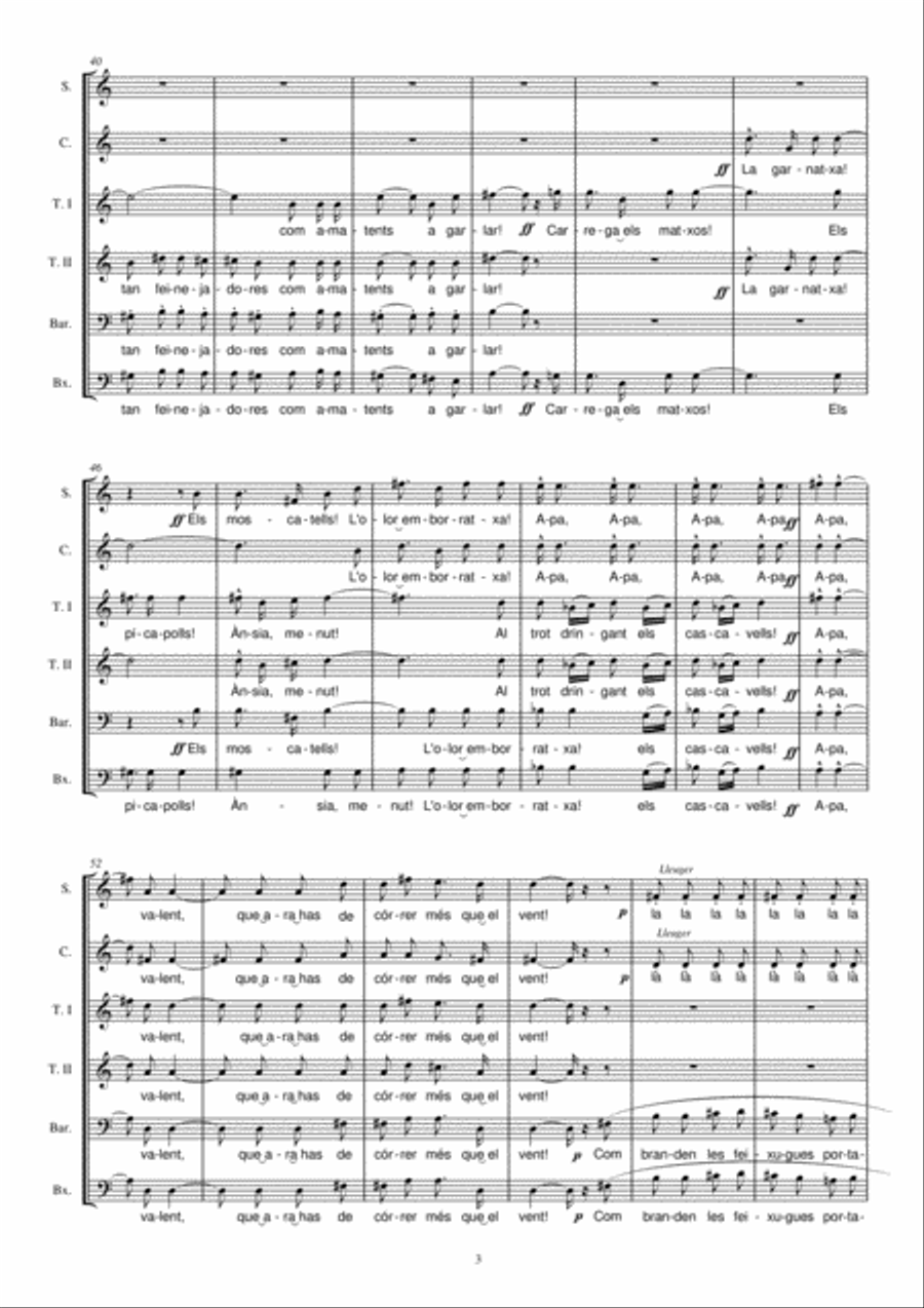 La nostra verema La nostra verema 4-Part scores gallery preview page 5
