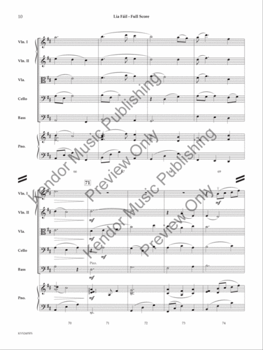 Lia Fáil String Orchestra scores gallery preview page 11