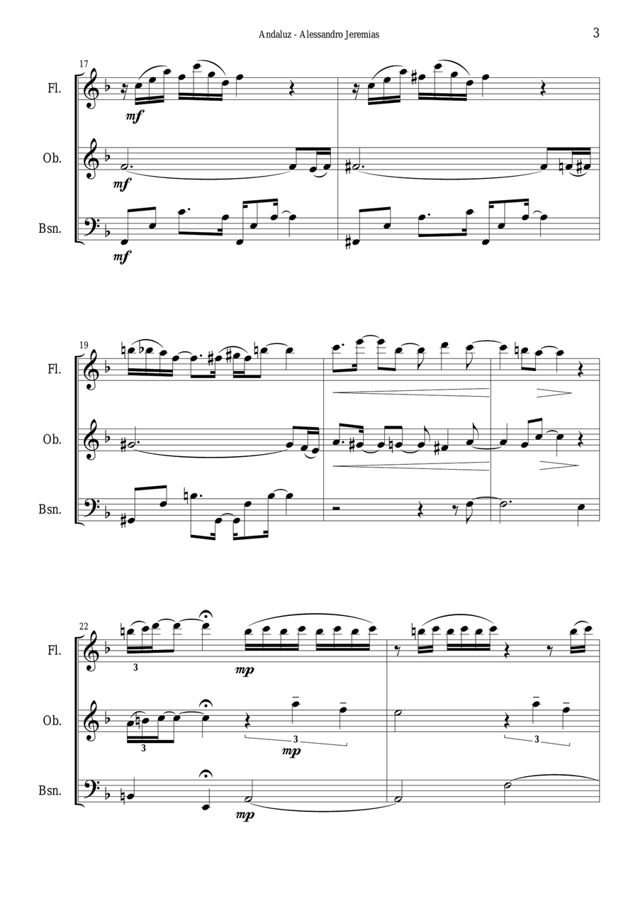 Andaluz Woodwind Trio scores gallery preview page 4