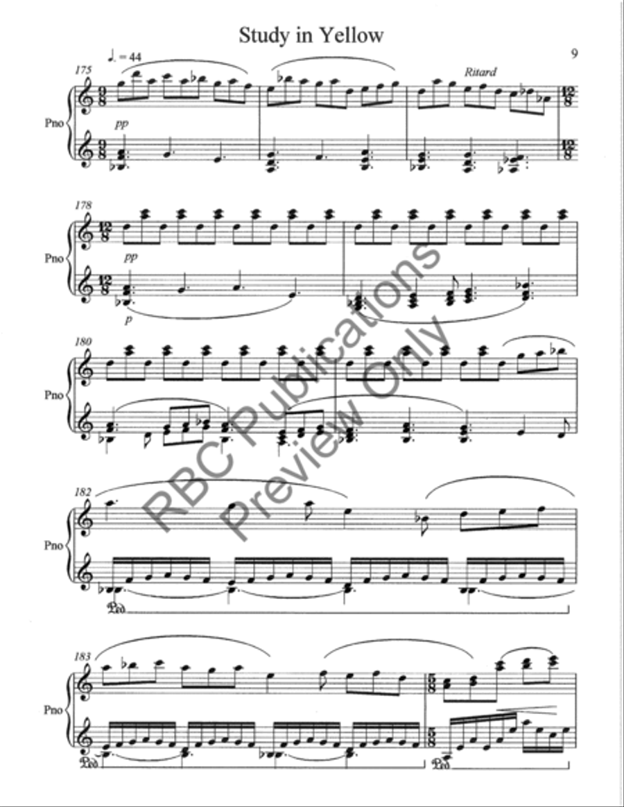 Primary Colors Piano Solo Piano Solo scores gallery preview page 12