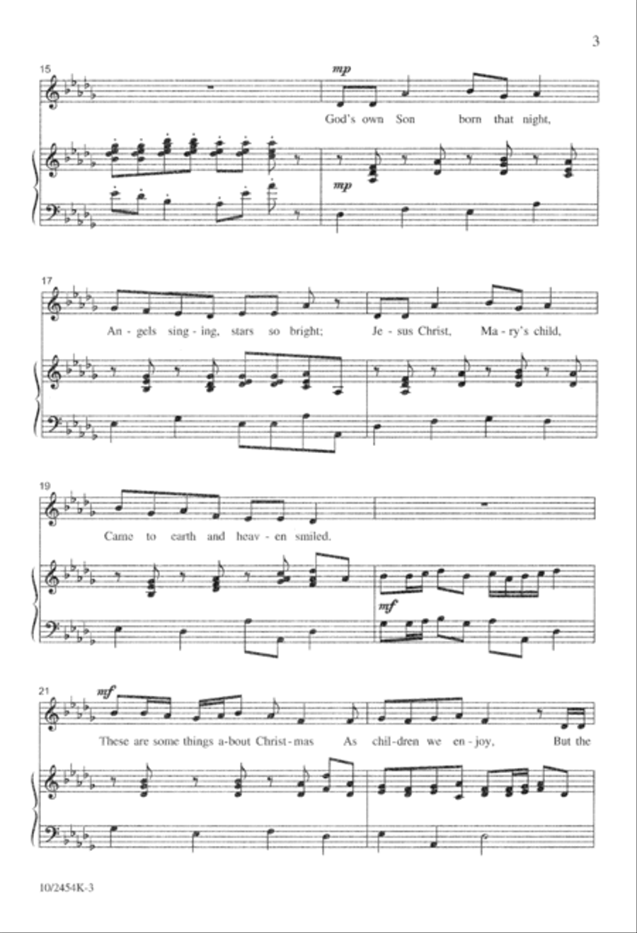 Christmas Joys Unison Choir scores gallery preview page 3
