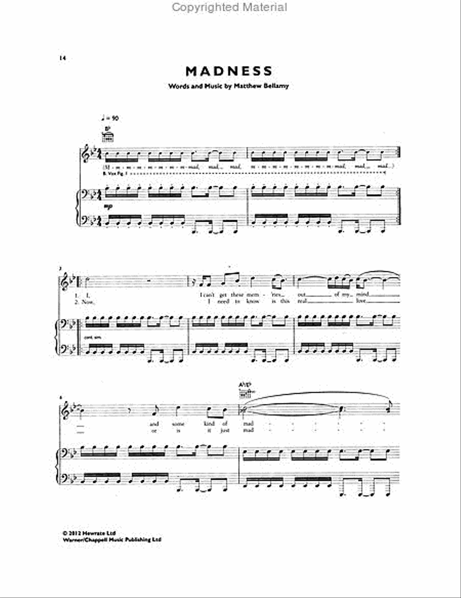 Muse - The 2nd Law Muse - The 2nd Law Piano, Vocal, Guitar scores gallery preview page 3