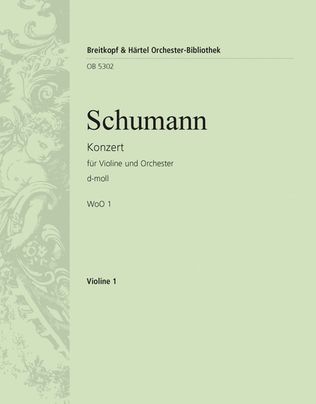 Book cover for Violin Concerto in D minor WoO 1