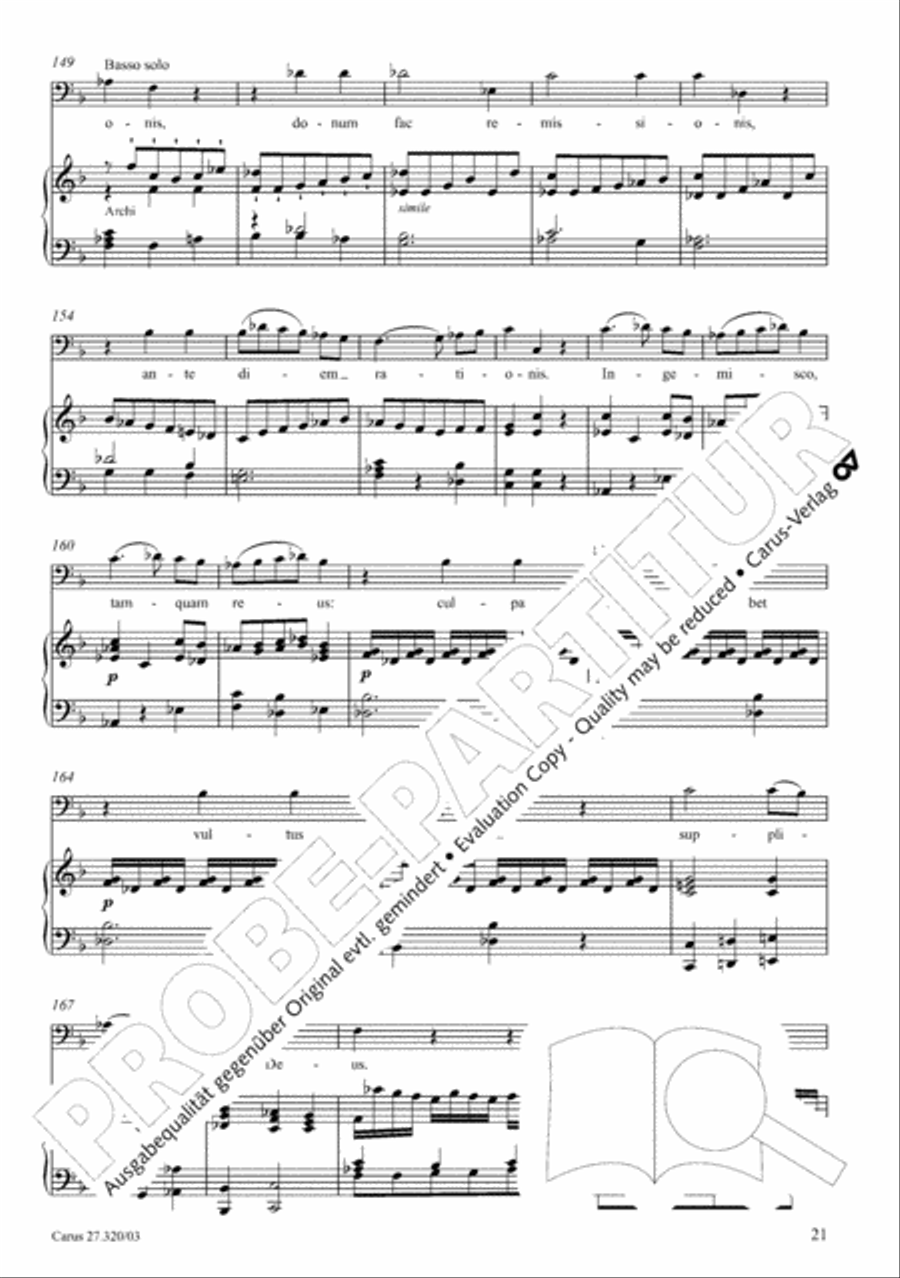 Requiem in D minor 4-Part scores gallery preview page 22