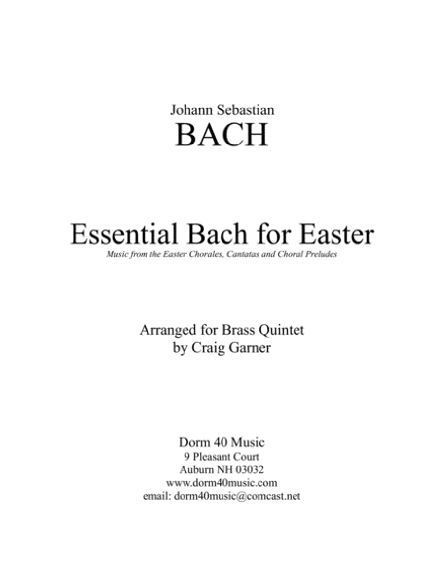 Essential Bach for Easter Brass Ensemble scores gallery preview page 1