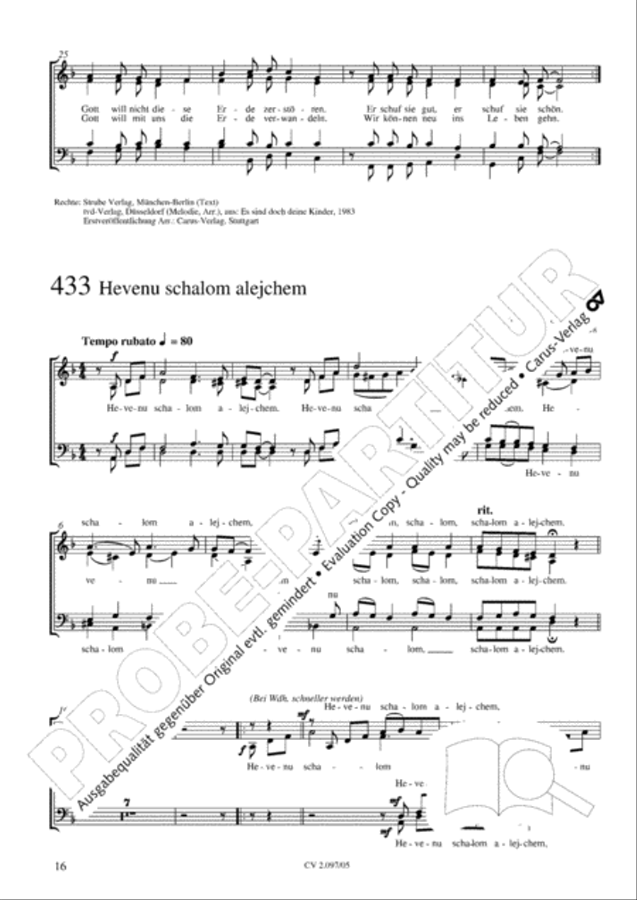 Pop-Chorbuch zum EG: Morning has broken Choir scores gallery preview page 17