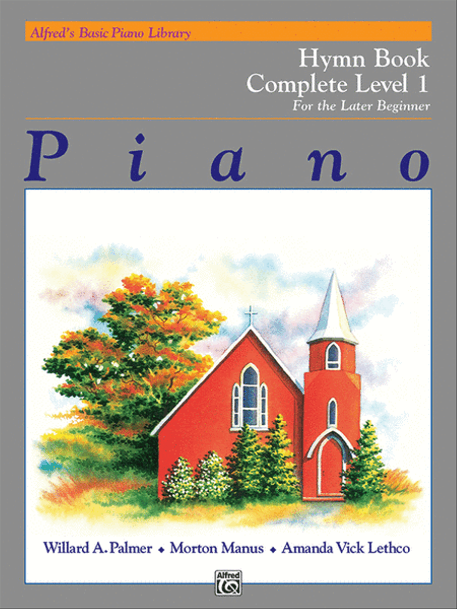Alfred's Basic Piano Library Hymn Book Complete Voice Solo scores gallery preview page 1