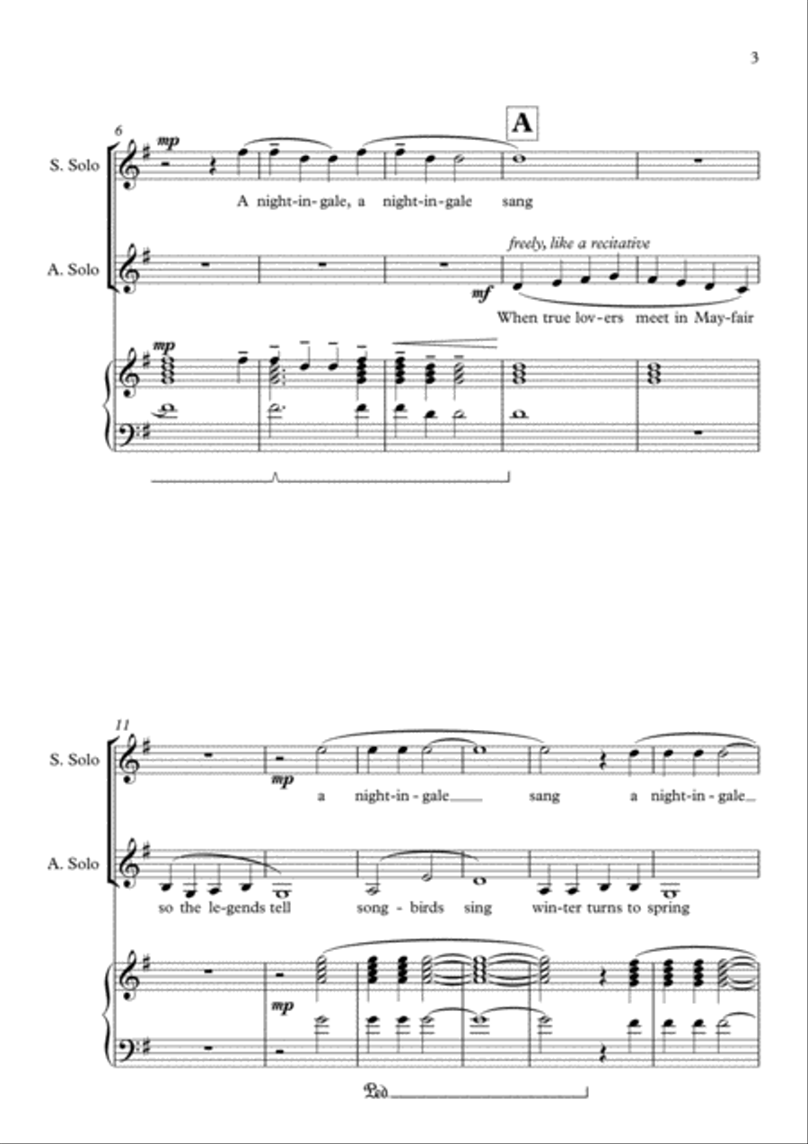 A Nightingale Sang In Berkeley Square SSA scores gallery preview page 3