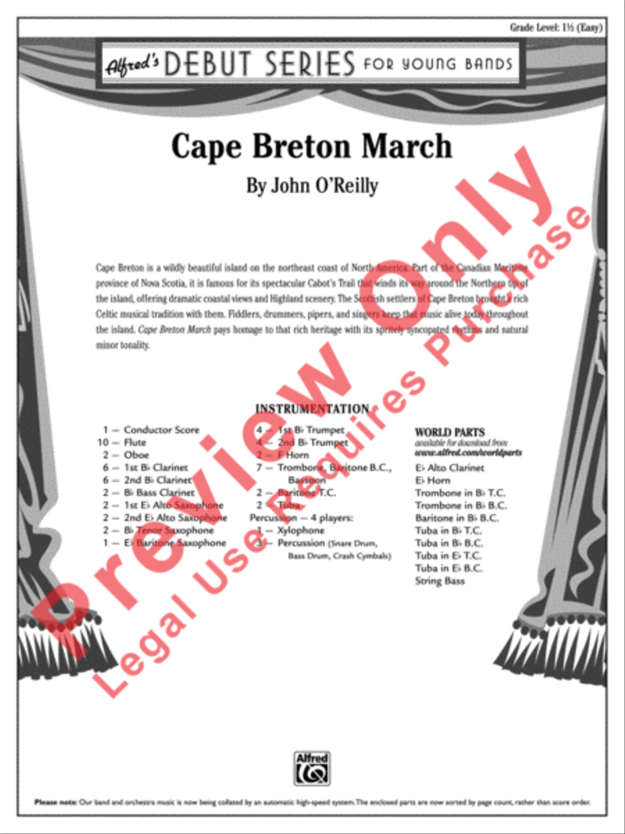Cape Breton March Cape Breton March Concert Band scores gallery preview page 2