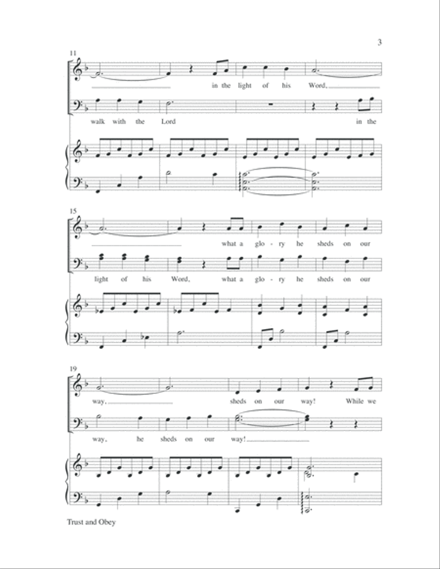 Trust and Obey 4-Part scores gallery preview page 4