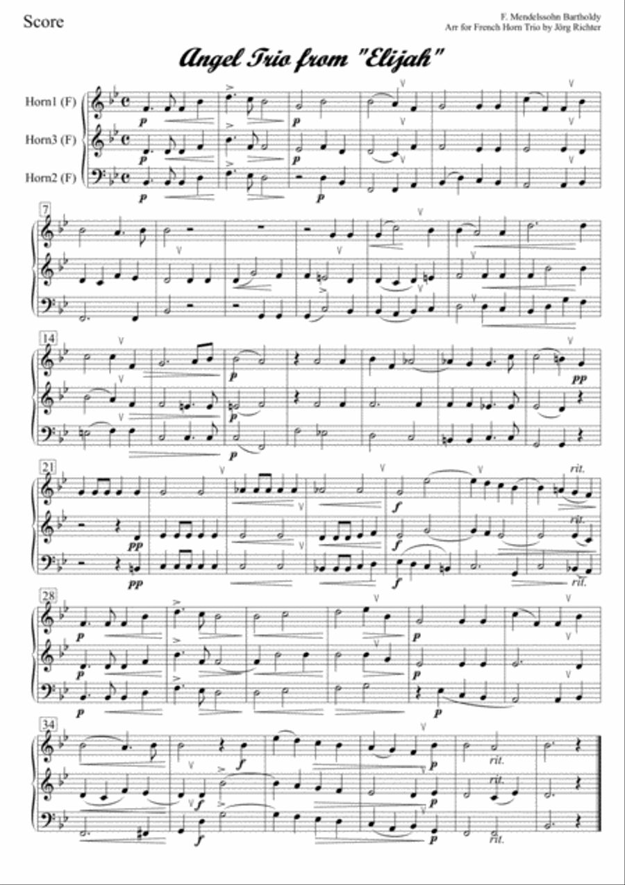 Angel Trio from Mendelssohn's 