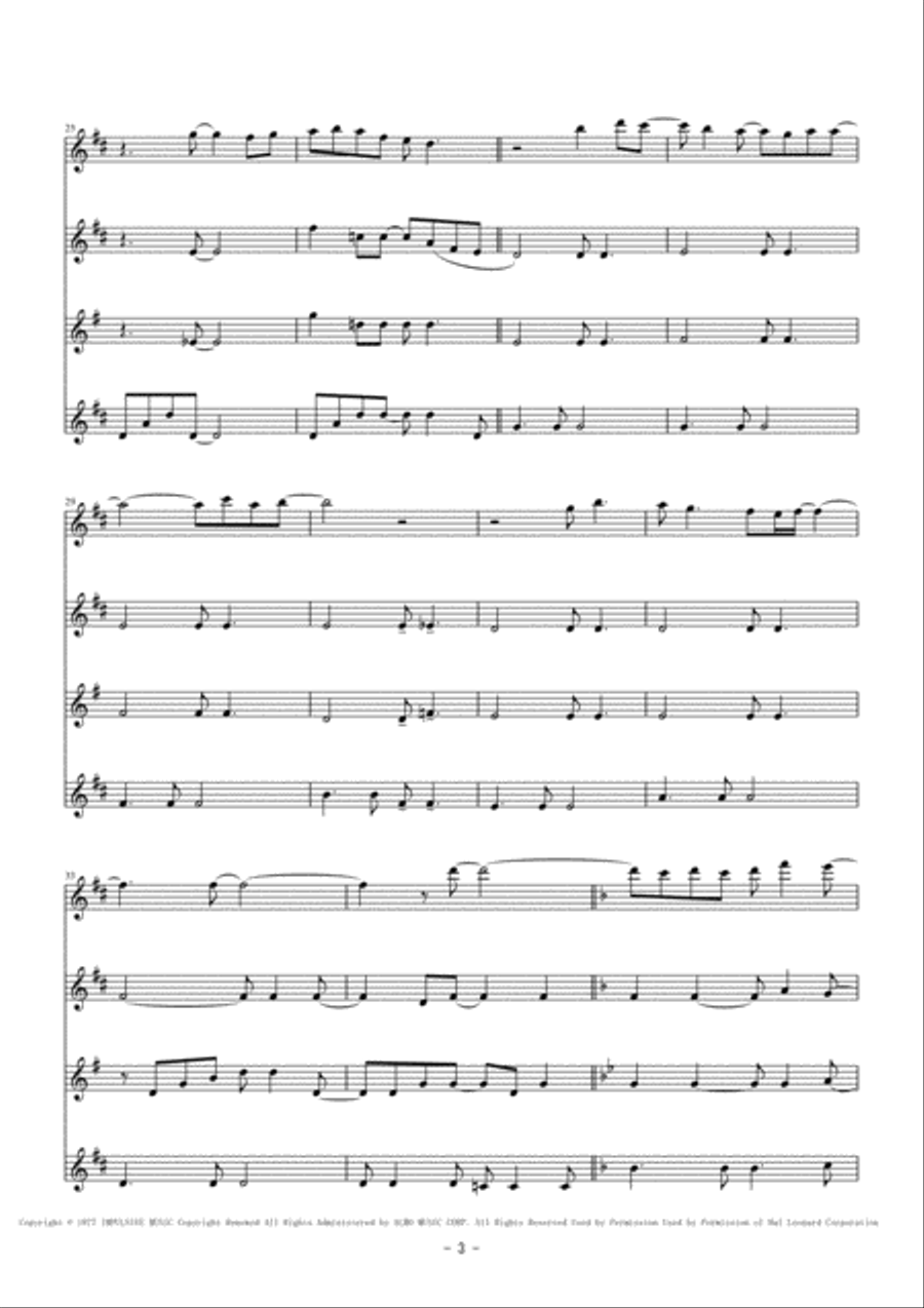 Just The Way You Are Just The Way You Are Woodwind Quintet scores gallery preview page 3