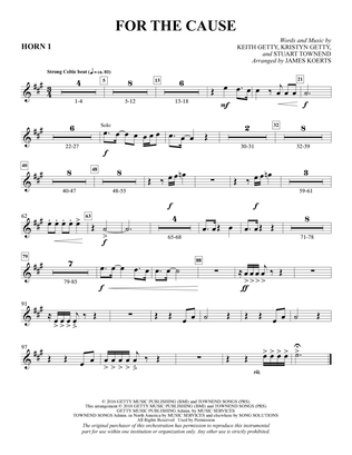 For the Cause (arr. James Koerts) - F Horn 1