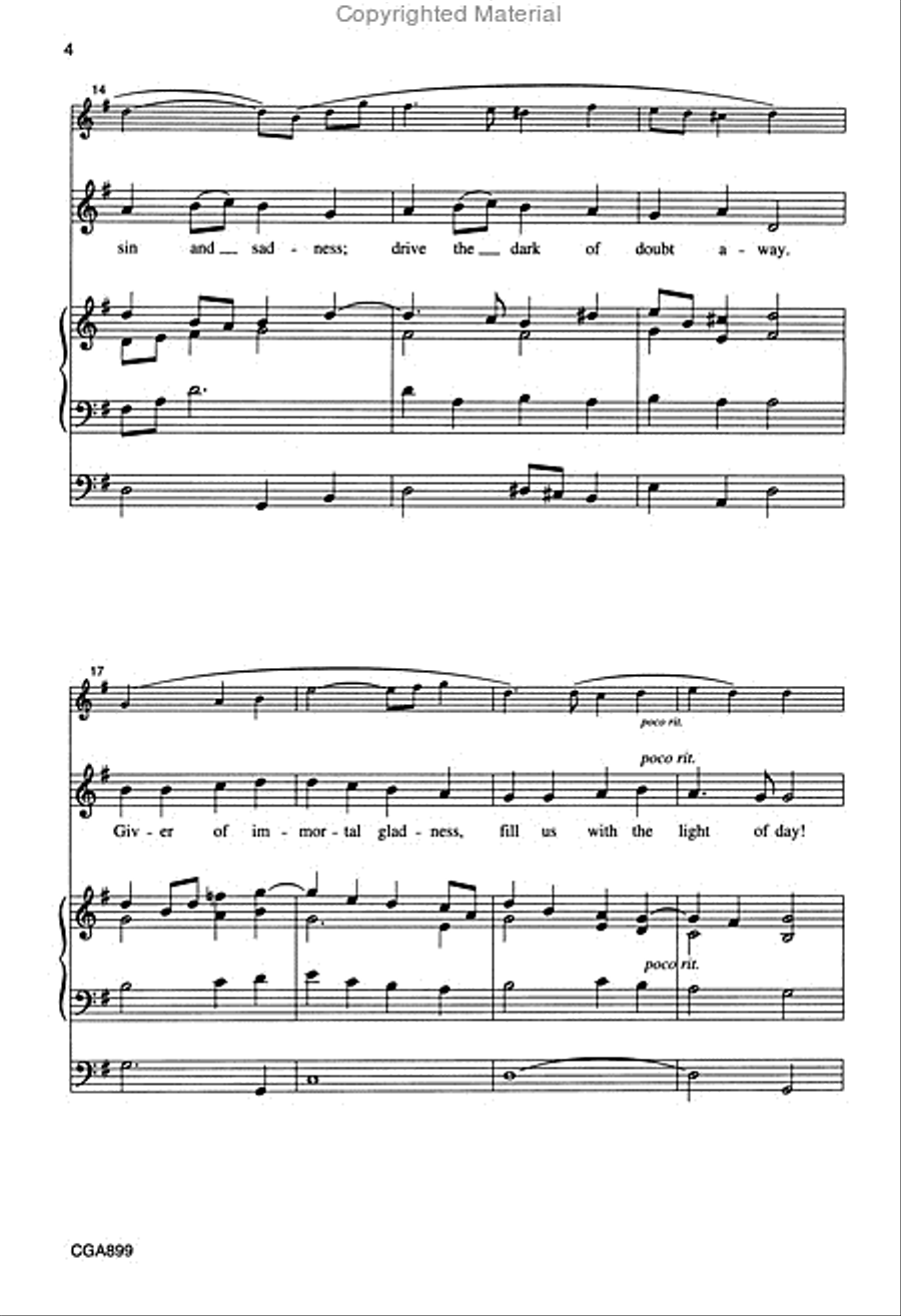 Joyful, Joyful, We Adore Thee Unison Choir scores gallery preview page 4