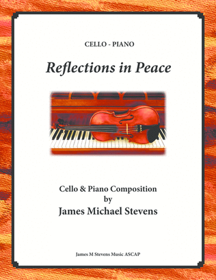 Book cover for Reflections in Peace - Cello & Piano