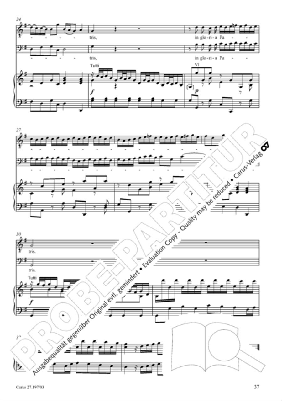 Te Deum in D a due cori SSATB scores gallery preview page 37