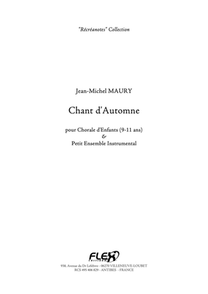 Book cover for Chant d'Automne