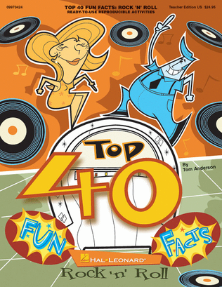Book cover for Top 40 Fun Facts: Rock and Roll (Classroom Resource)